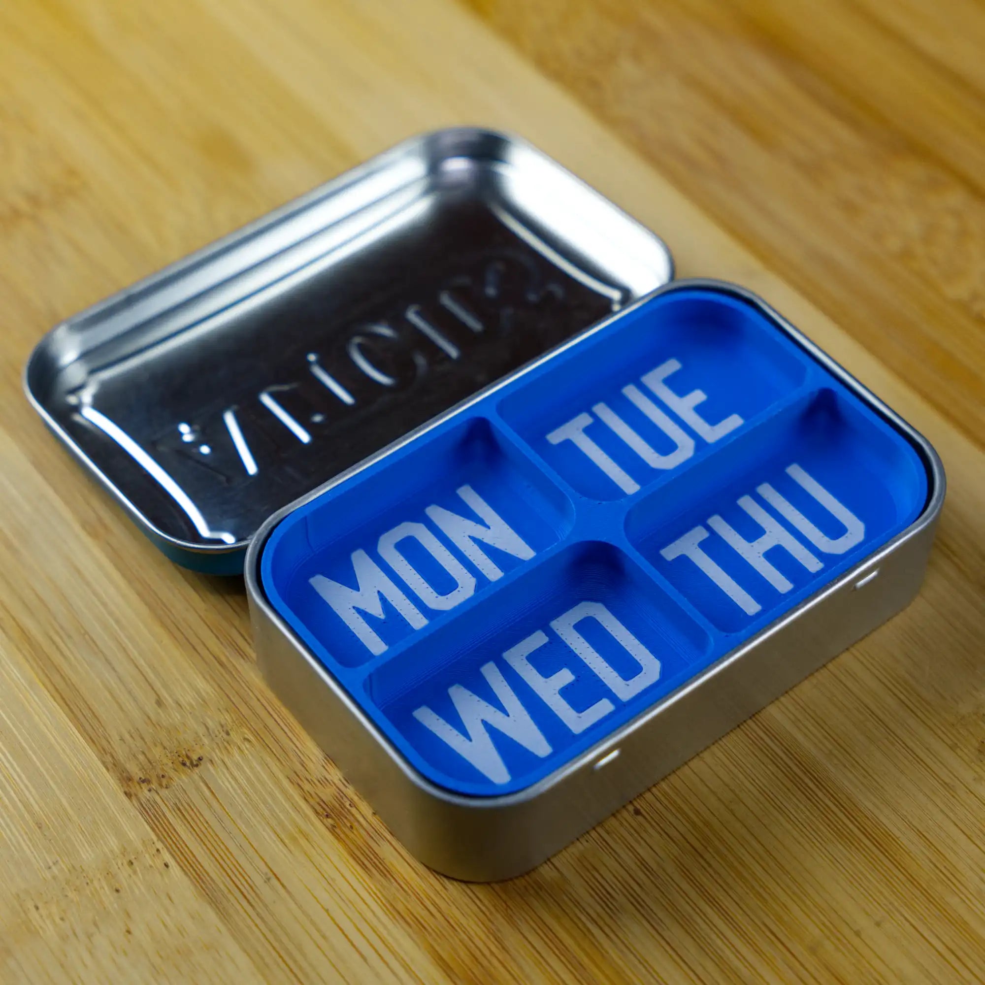 7 Day stacking Pill Organizer For Altoids Tin