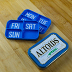 7 Day stacking Pill Organizer For Altoids Tin
