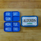 7 Day stacking Pill Organizer For Altoids Tin