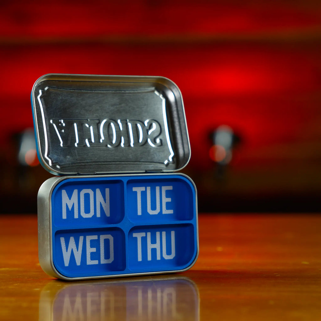 7 Day stacking Pill Organizer For Altoids Tin