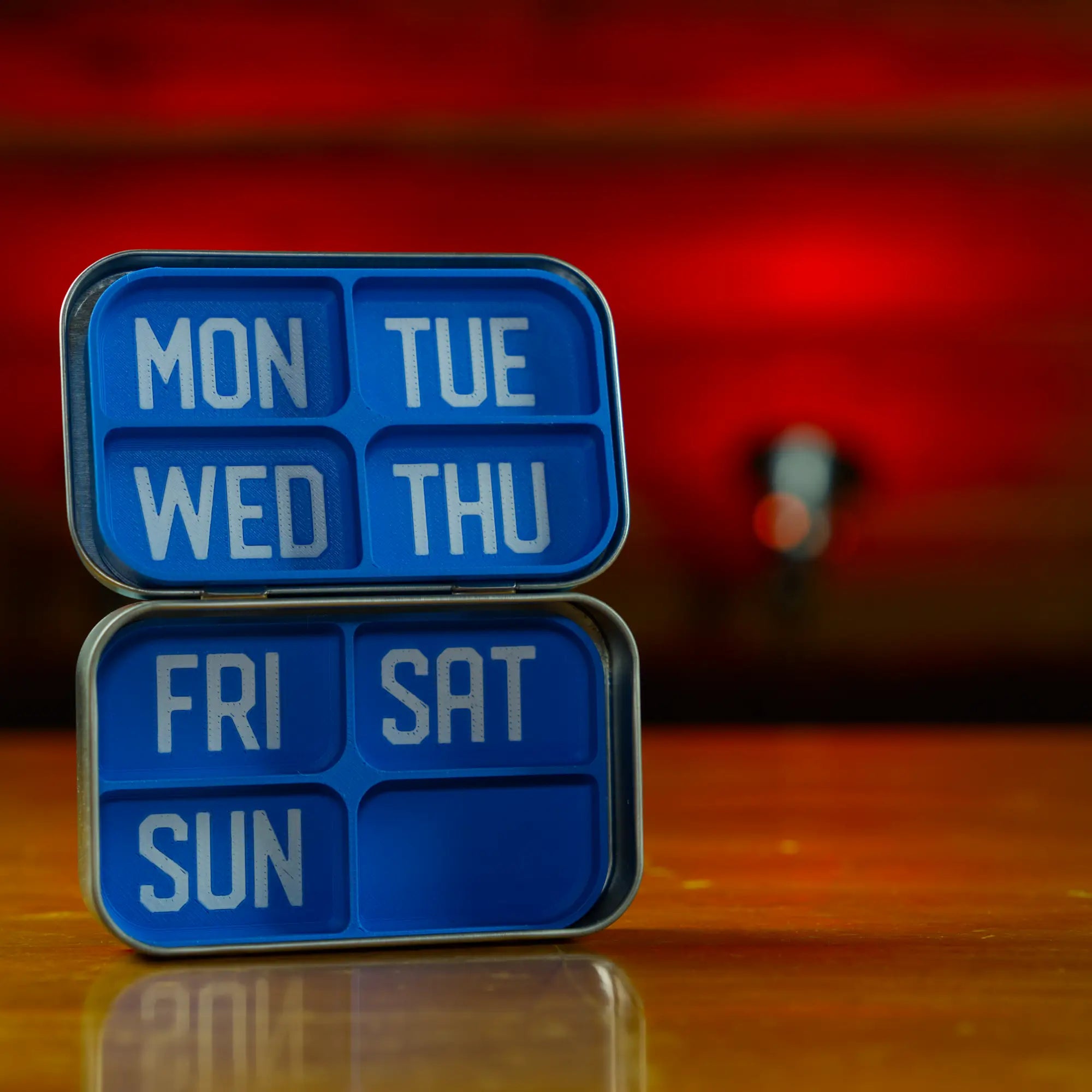 7 Day stacking Pill Organizer For Altoids Tin
