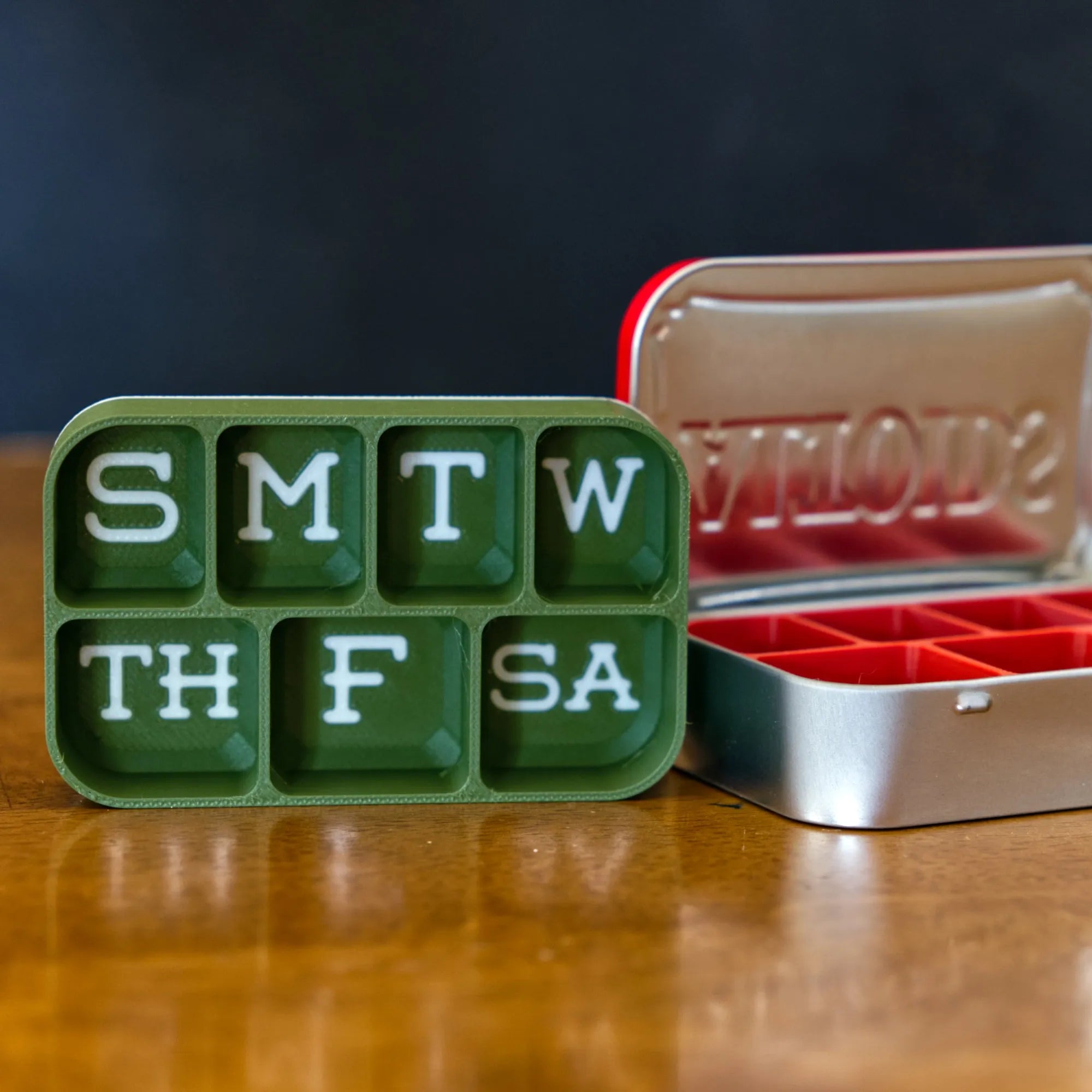 Weekly Altoid Tin Pill Organizer