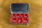 2 Week Altoid Tin Pill Organizer | Vitamins, Medication, Medicine, Cough Drops etc. 2 Tray double level magnetic | Made In Alaska, USA!