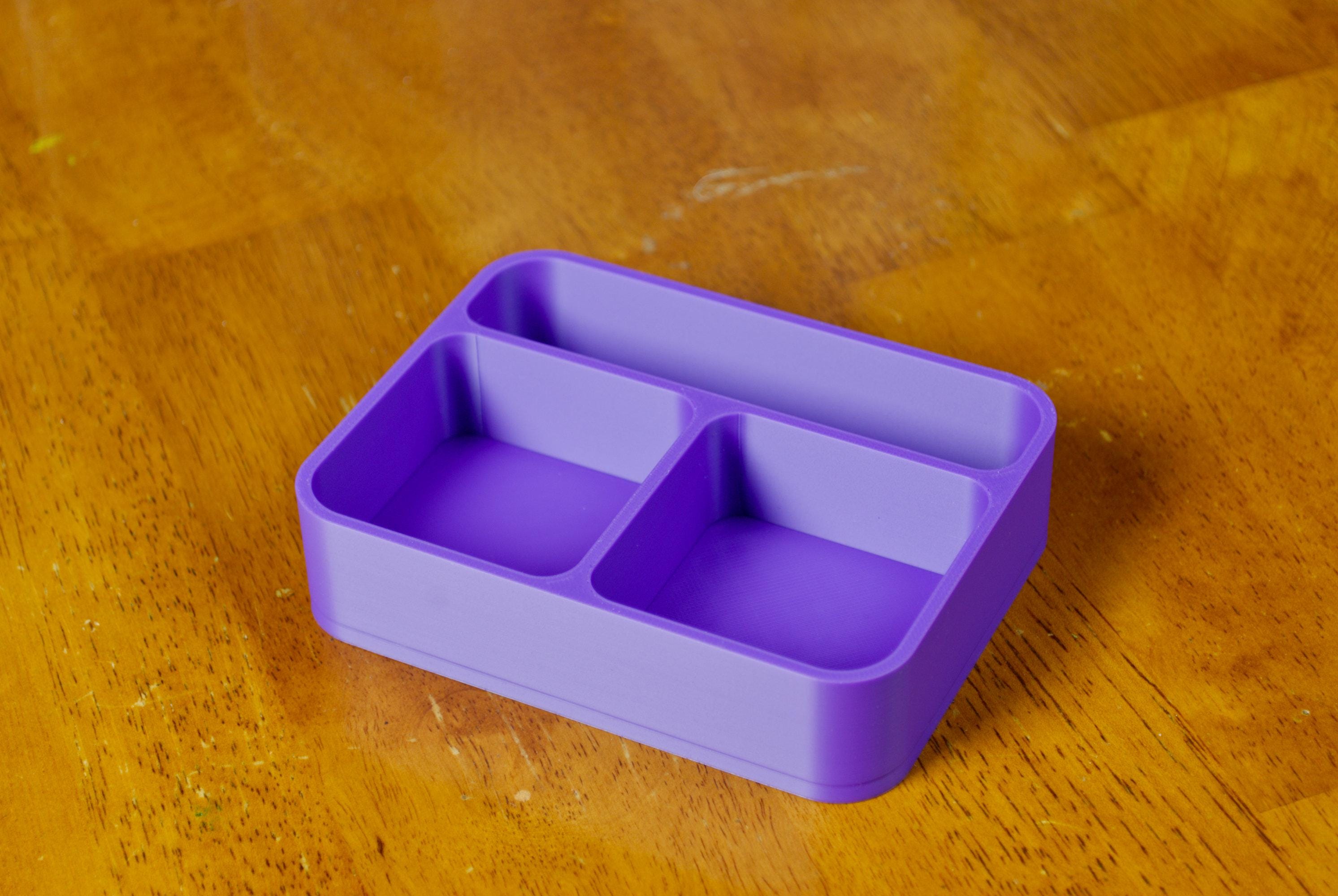 Large Organizer Tray 3 Compartment | Nuts, Bolts, Car Parts, O-rings | Tough Durable Design | Made In Alaska, USA!