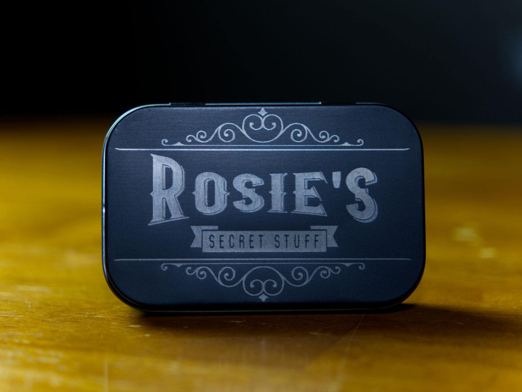 Custom Engraved Metal Tin Box - Personalize With Your Name or Gift To a Friend - Great for Organizing Stuff -  Made In Alaska, USA